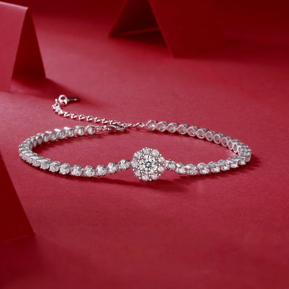 The Bridge of Magpies Moissanite Bracelet – Elegant Sparkle & Love Symbol