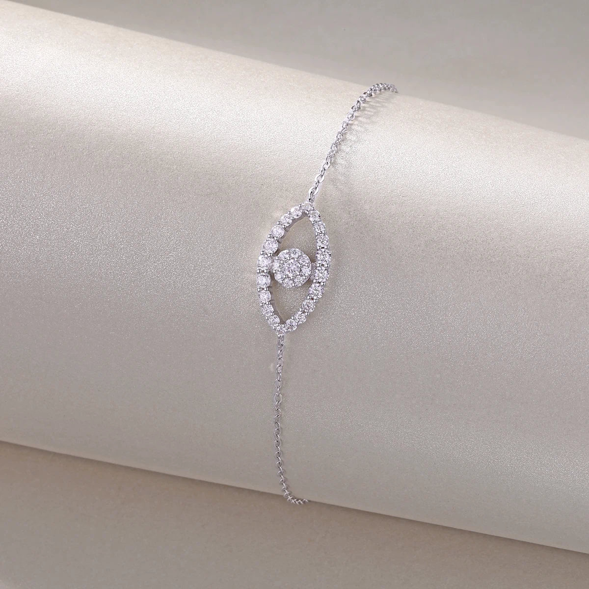Wish Elf Moissanite Bracelet – Lucky Eye Sparkle