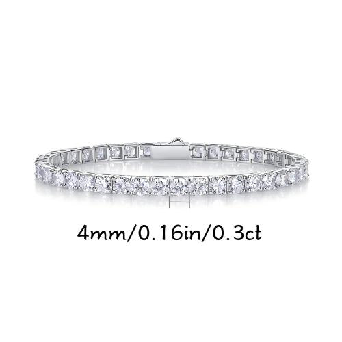 Gravity-Inspired Moissanite Bracelet – Geometric Sparkle, Luxurious Shine