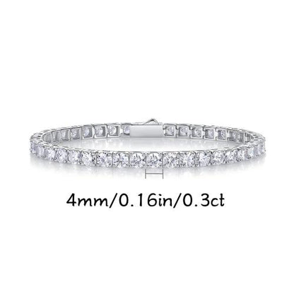 Gravity-Inspired Moissanite Bracelet – Geometric Sparkle, Luxurious Shine