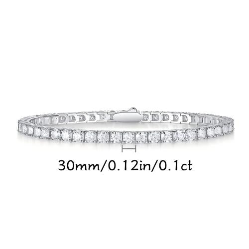 Moissanite Classic Full Pave Bracelet – Elegant & Timeless