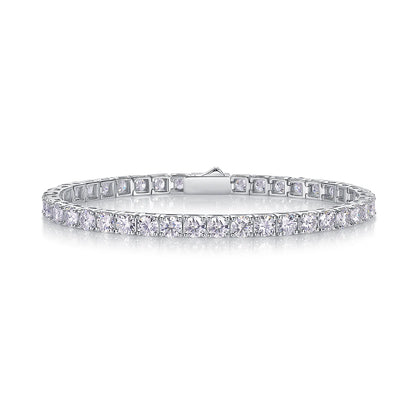 Gravity-Inspired Moissanite Bracelet – Geometric Sparkle, Luxurious Shine