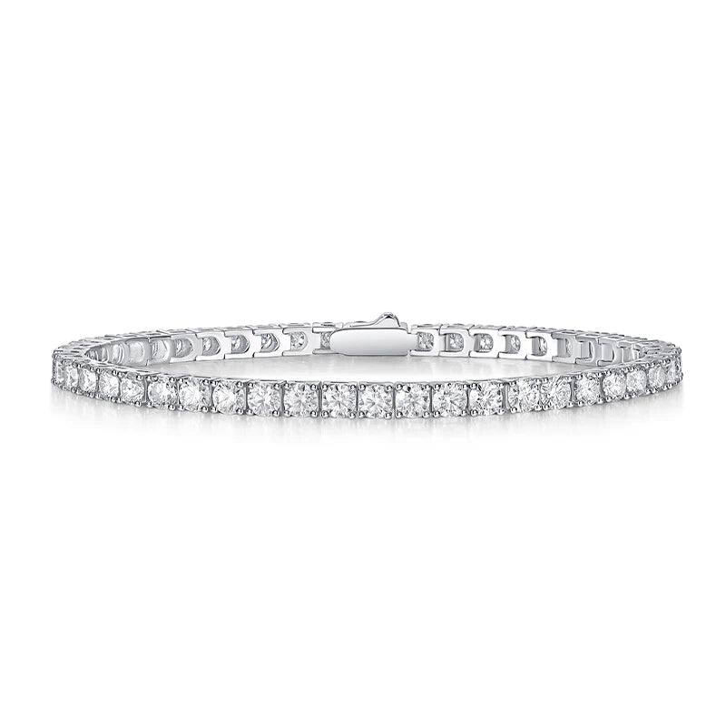 Moissanite Classic Full Pave Bracelet – Elegant & Timeless