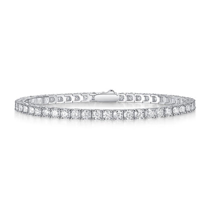 Moissanite Classic Full Pave Bracelet – Elegant & Timeless