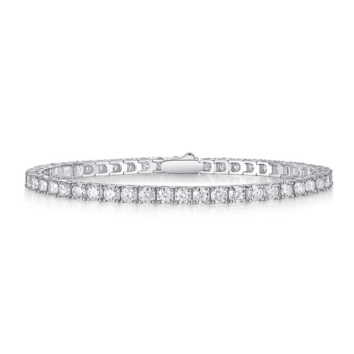 Moissanite Classic Full Pave Bracelet – Elegant & Timeless