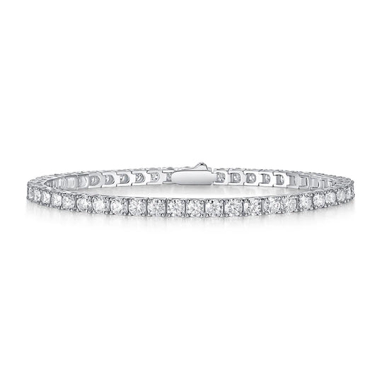 Moissanite Classic Full Pave Bracelet – Elegant & Timeless