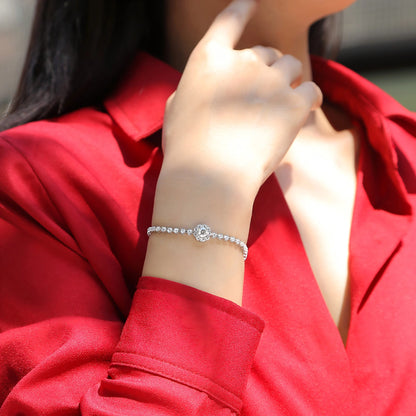 The Bridge of Magpies Moissanite Bracelet – Elegant Sparkle & Love Symbol