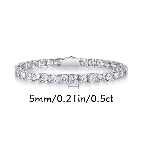 Gravity-Inspired Moissanite Bracelet – Geometric Sparkle, Luxurious Shine