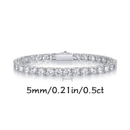 Gravity-Inspired Moissanite Bracelet – Geometric Sparkle, Luxurious Shine