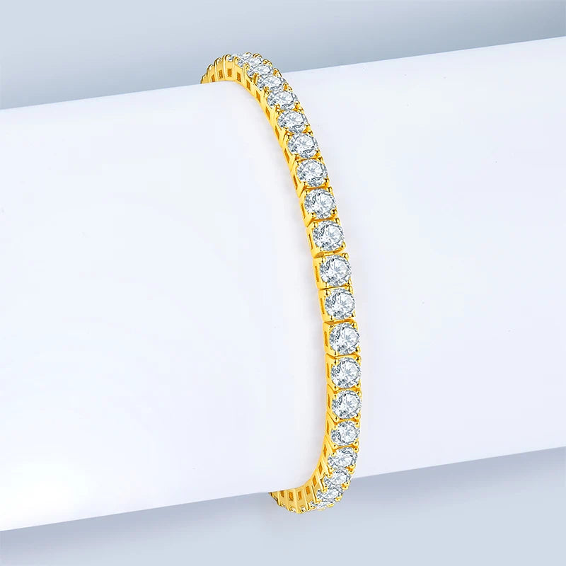 Moissanite Classic Full Pave Bracelet – Elegant & Timeless