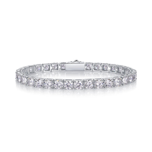 Gravity-Inspired Moissanite Bracelet – Geometric Sparkle, Luxurious Shine