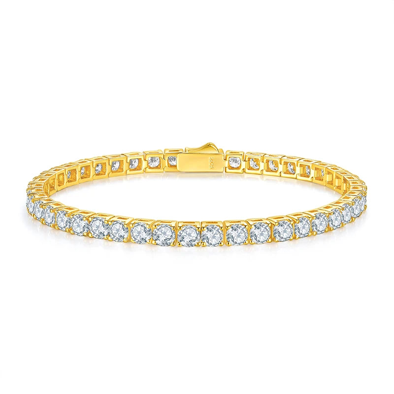 Moissanite Classic Full Pave Bracelet – Elegant & Timeless