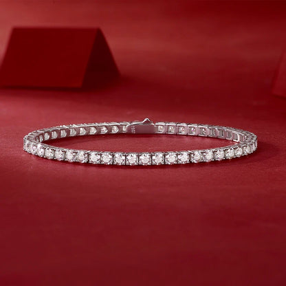 Moissanite Classic Full Pave Bracelet – Elegant & Timeless