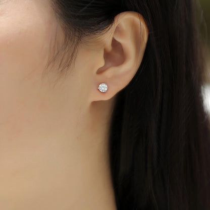 Moissanite Stud Earrings | Minimalist Sparkle for Everyday Elegance