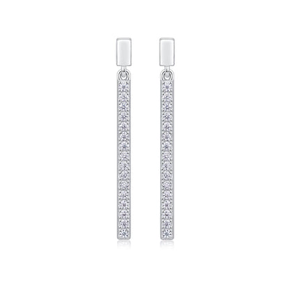 Dazzling Moissanite Drop Earrings – Lively & Elegant