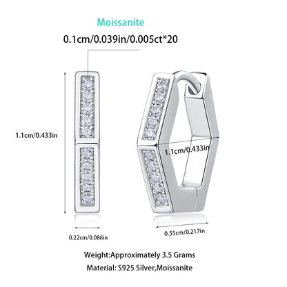 Stellar Moissanite Stud Earrings – Dazzling Starry Elegance