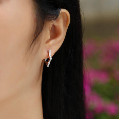 Stellar Moissanite Stud Earrings – Dazzling Starry Elegance