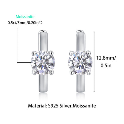 Moissanite Stud Earrings – Elegant Brilliance for Everyday