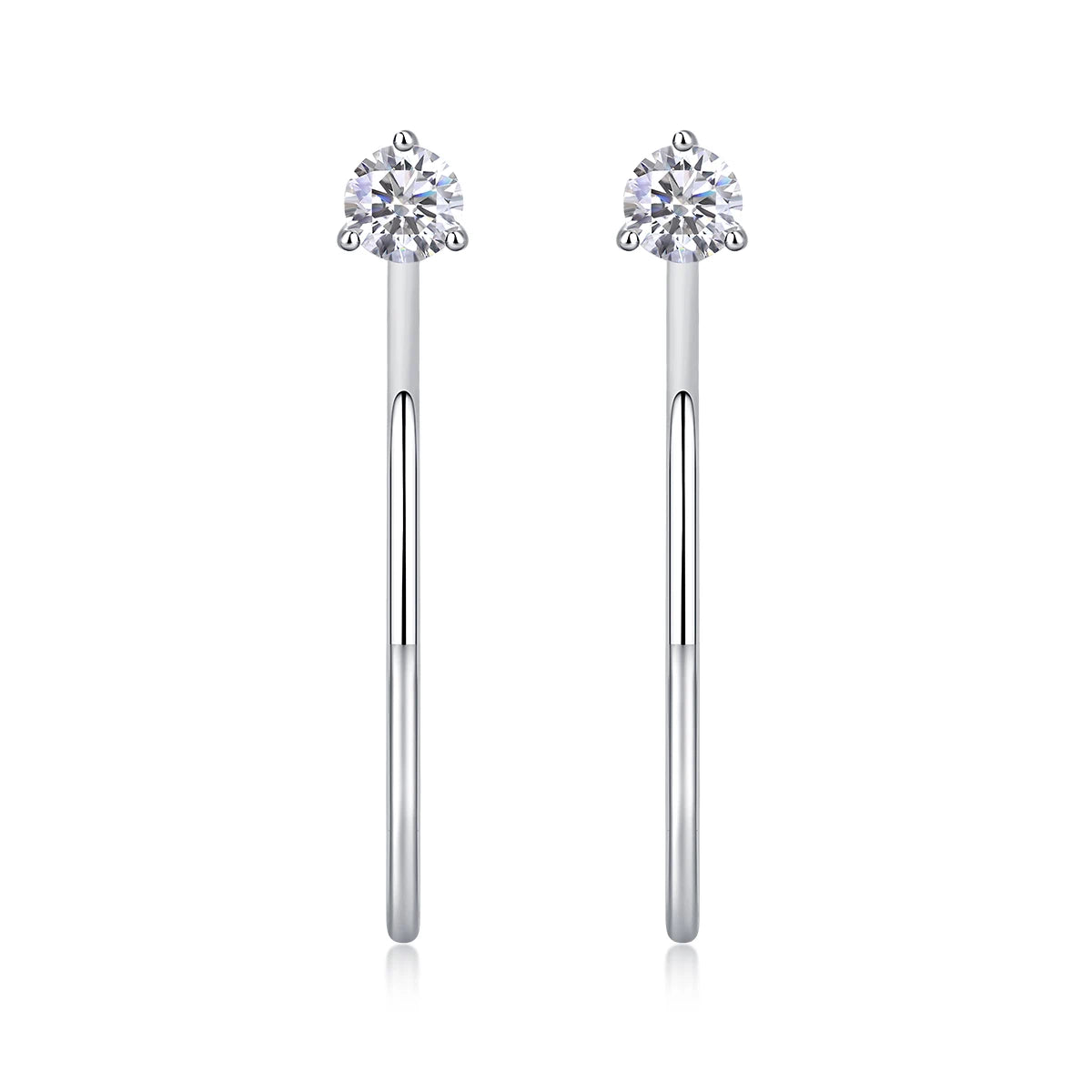 Moissanite Stud Earrings – Enchanting Afternoon Sparkle
