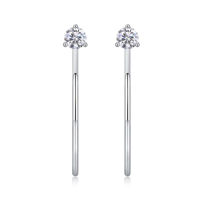 Moissanite Stud Earrings – Enchanting Afternoon Sparkle