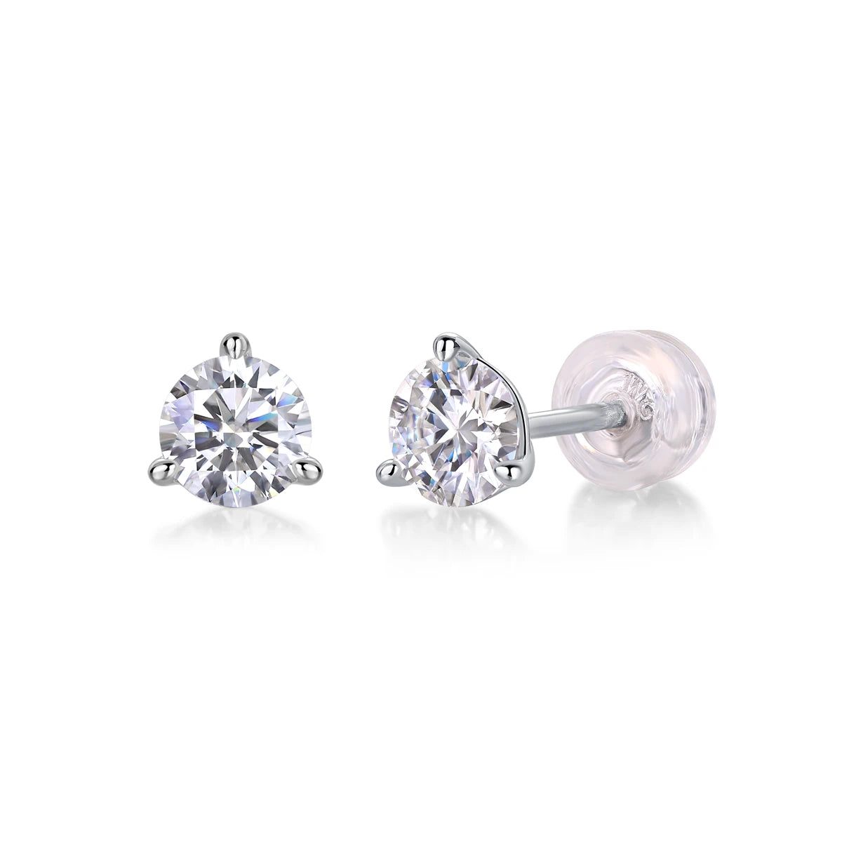 Moissanite Stud Earrings | Minimalist Sparkle for Everyday Elegance