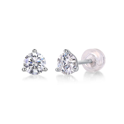Moissanite Stud Earrings | Minimalist Sparkle for Everyday Elegance