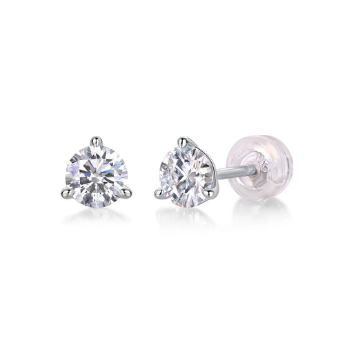 Moissanite Stud Earrings | Minimalist Sparkle for Everyday Elegance