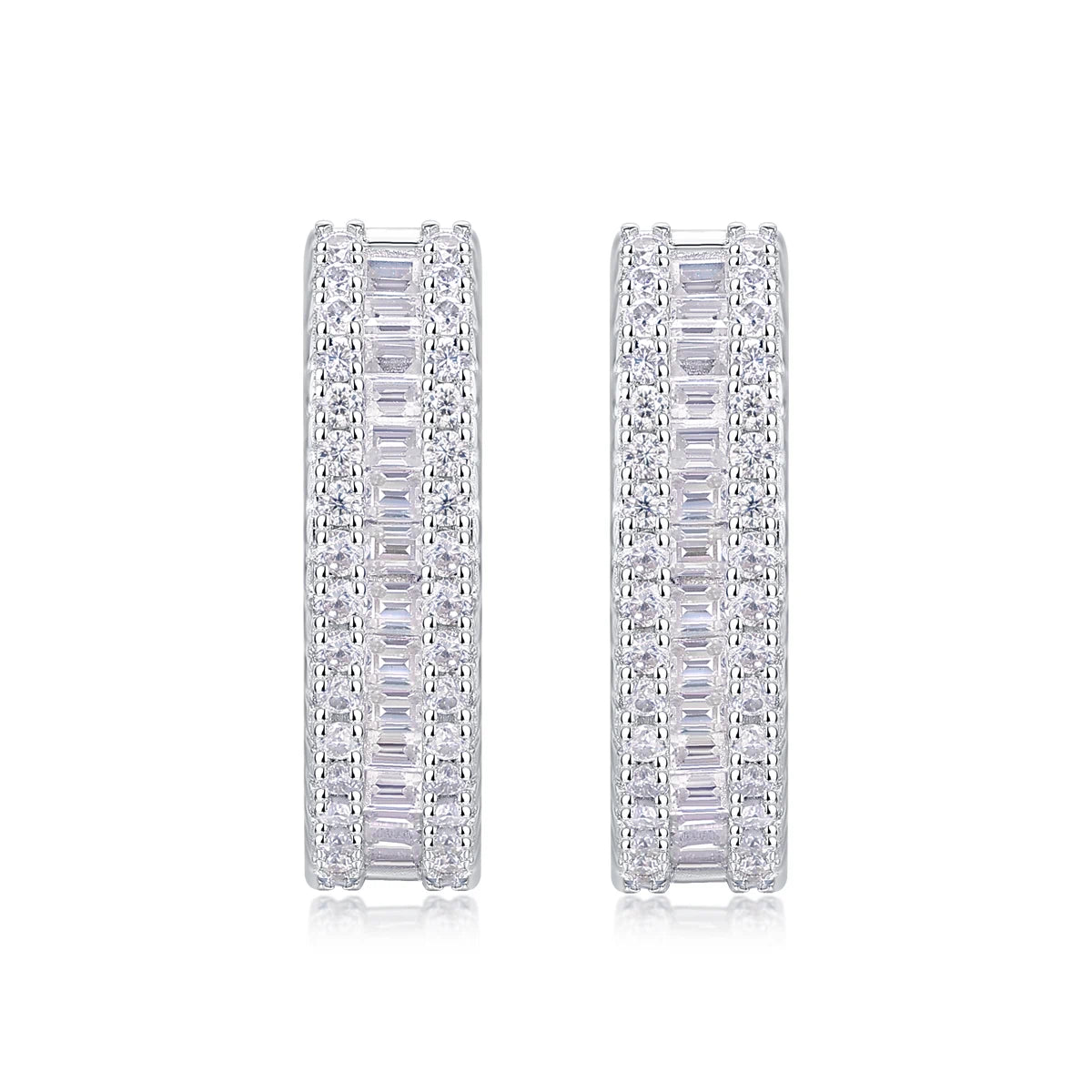 Moissanite Stud Earrings – Dazzling Precision Cut Sparkle