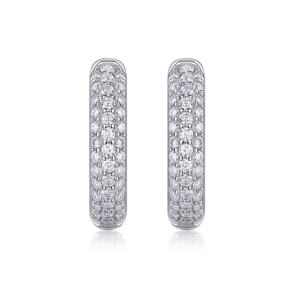 Corner Star Moissanite Stud Earrings – Dazzling & Elegant