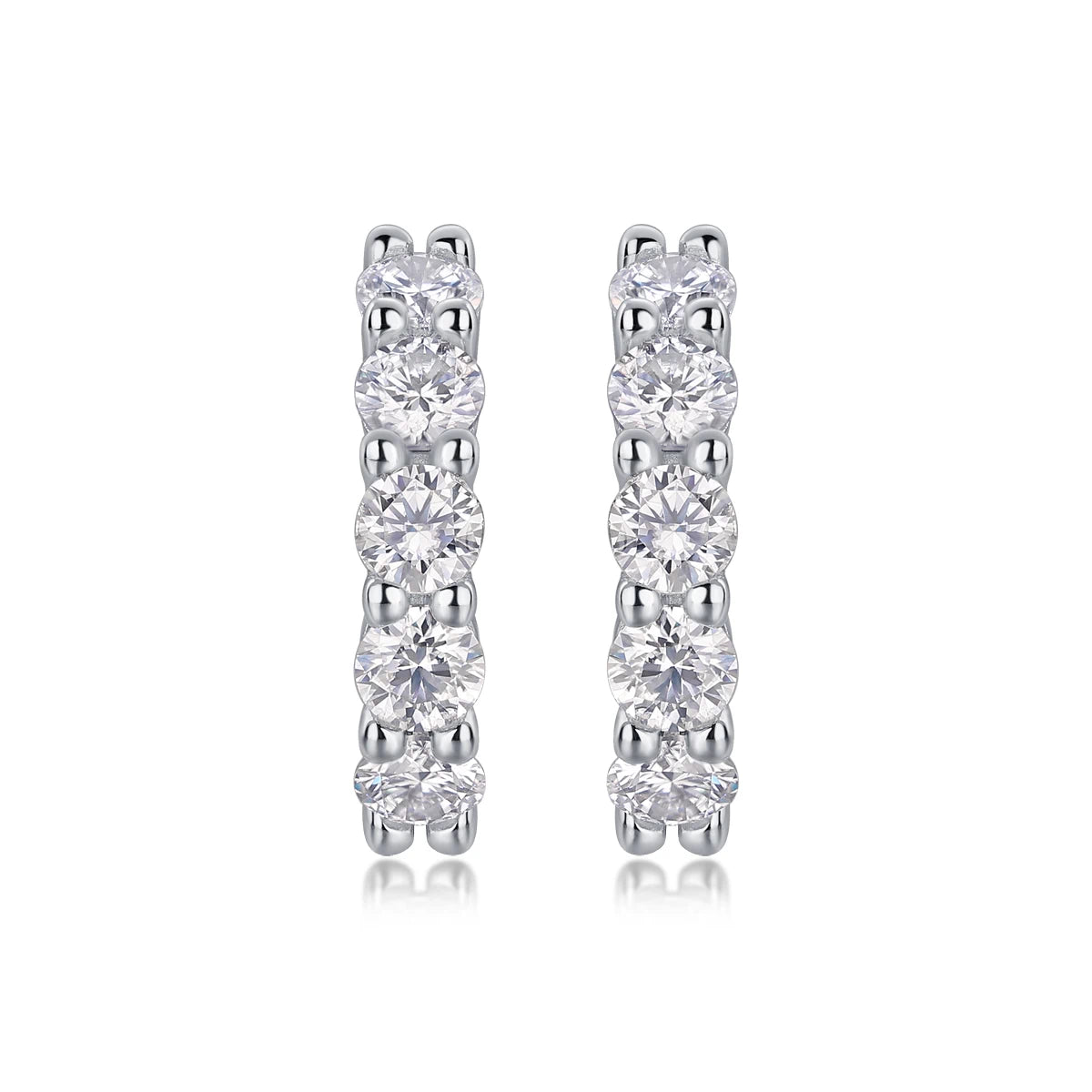 Dawn Moissanite Stud Earrings – Sparkling Starry Elegance