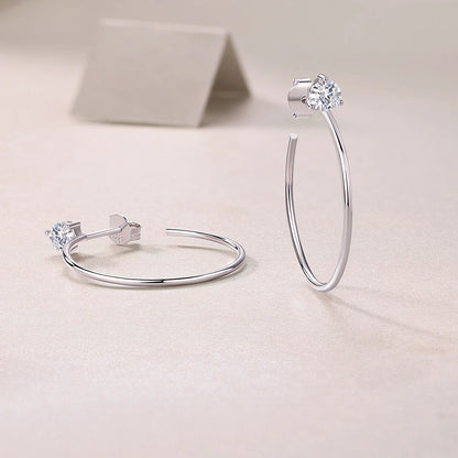 Moissanite Stud Earrings – Enchanting Afternoon Sparkle