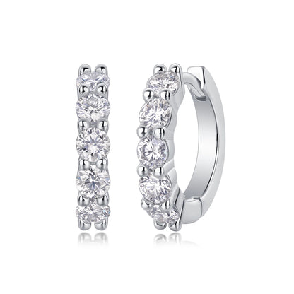 Dawn Moissanite Stud Earrings – Sparkling Starry Elegance