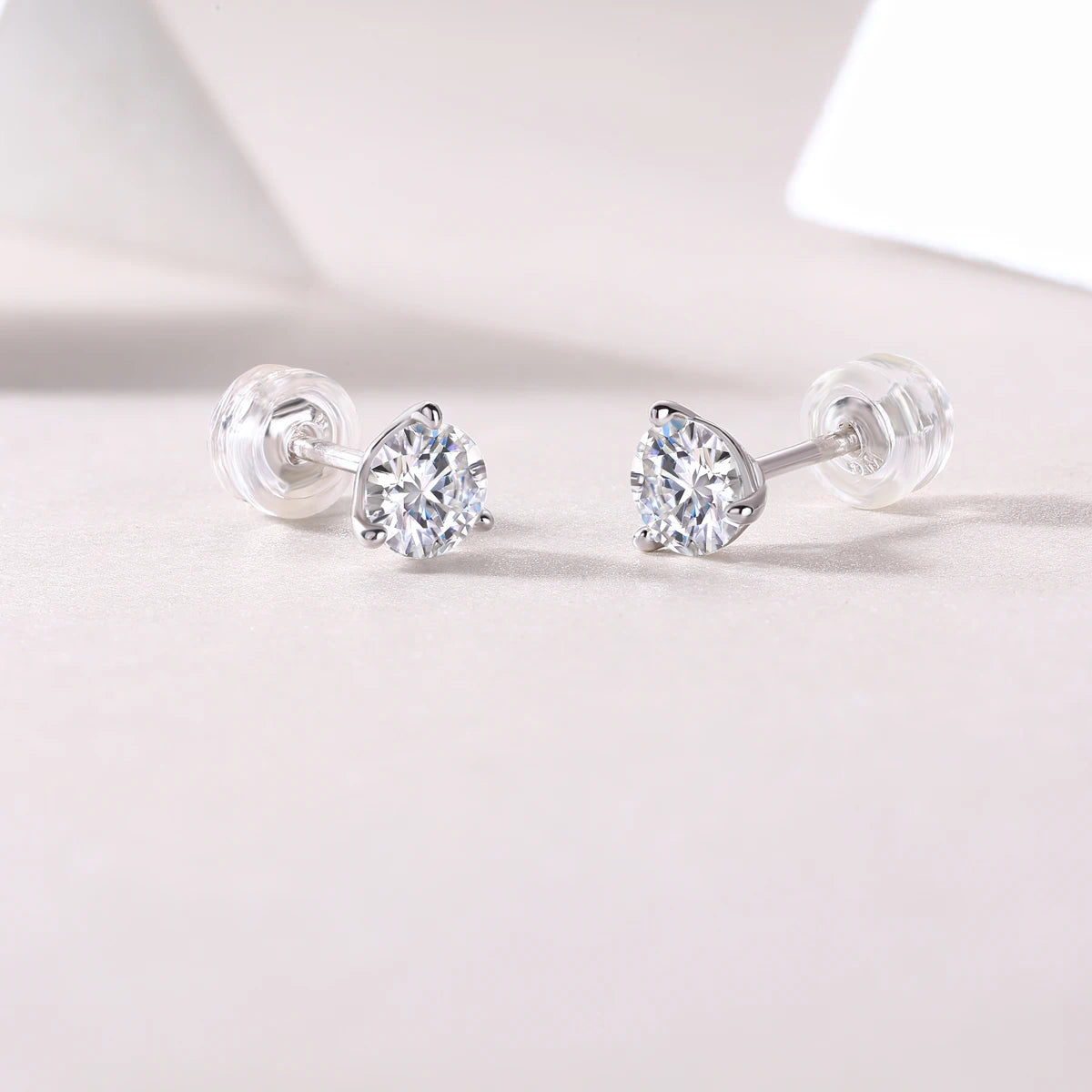 Moissanite Stud Earrings | Minimalist Sparkle for Everyday Elegance