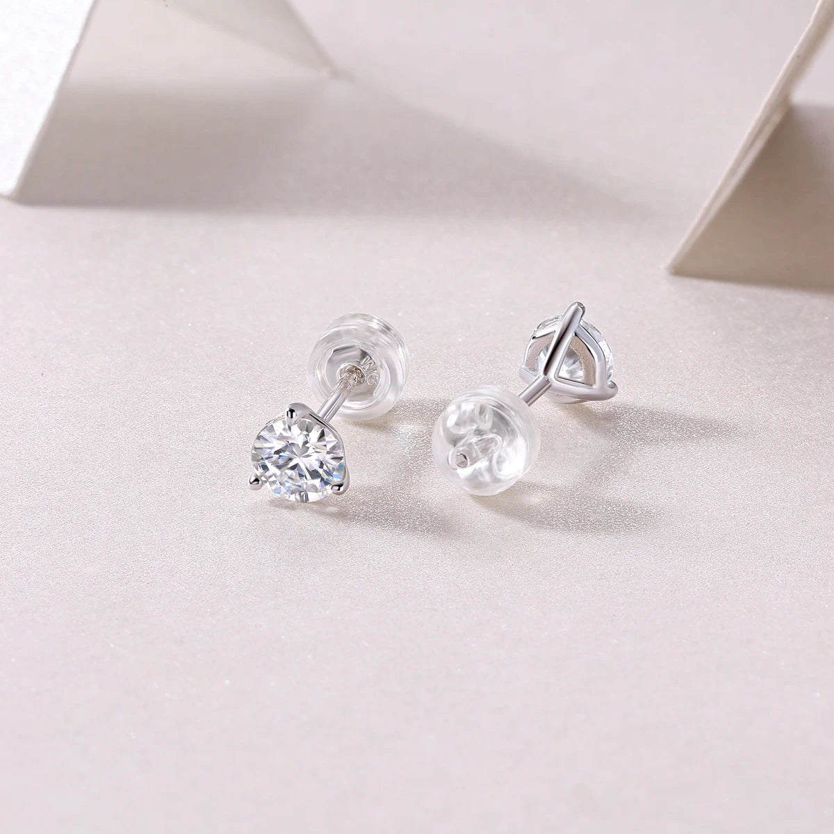 Moissanite Stud Earrings | Minimalist Sparkle for Everyday Elegance