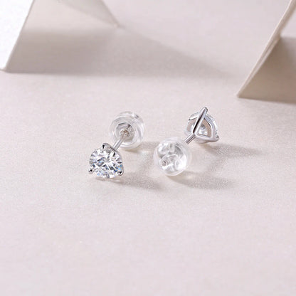 Moissanite Stud Earrings | Minimalist Sparkle for Everyday Elegance