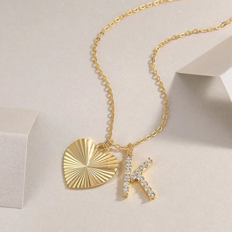 Whispering Heart Moissanite Pendant – Elegant Love Necklace