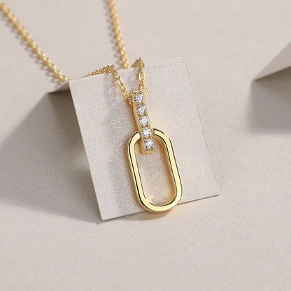 Moissanite Pendant | Light & Shadow Geometry Necklace