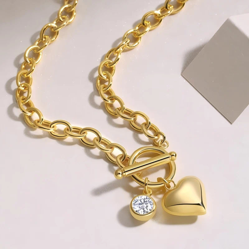 Shooting Star Wish Moissanite Pendant – Elegant Sterling Silver Jewelry