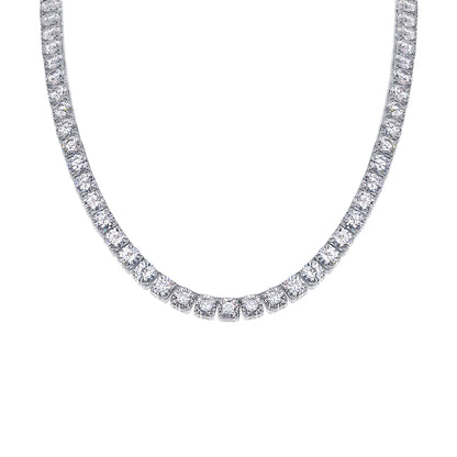 Moissanite Necklace "Endless Galaxy" – Elegant Sparkling Jewelry 0.5ct