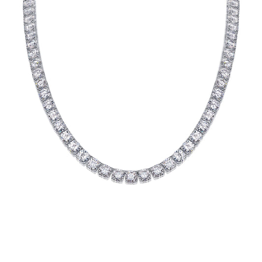 Moissanite Necklace "Endless Galaxy" – Elegant Sparkling Jewelry 0.5ct