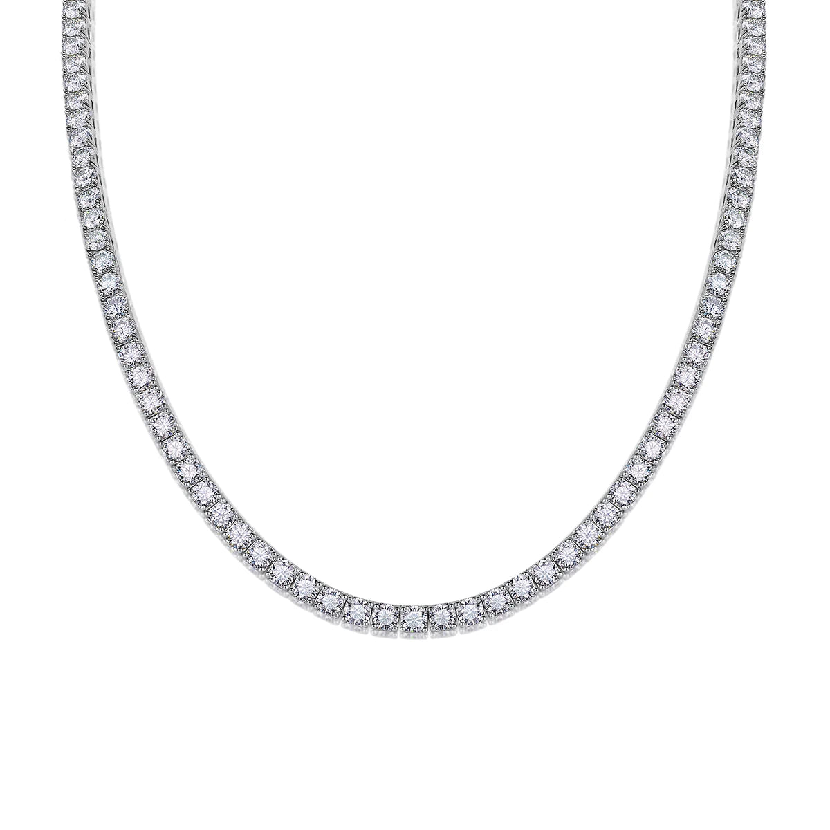 Moissanite Necklace "Endless Galaxy" – Elegant Sparkling Jewelry 0.1ct