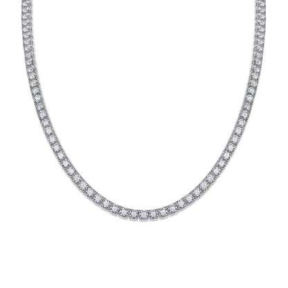Moissanite Necklace "Endless Galaxy" – Elegant Sparkling Jewelry 0.1ct