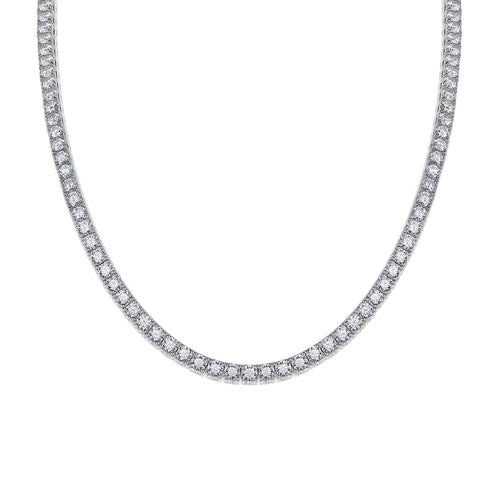 Moissanite Necklace "Endless Galaxy" – Elegant Sparkling Jewelry 0.1ct