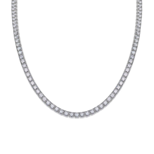 Moissanite Necklace "Endless Galaxy" – Elegant Sparkling Jewelry 0.1ct