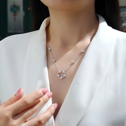 Iris Moissanite Pendant – Symbol of Hope & Courage