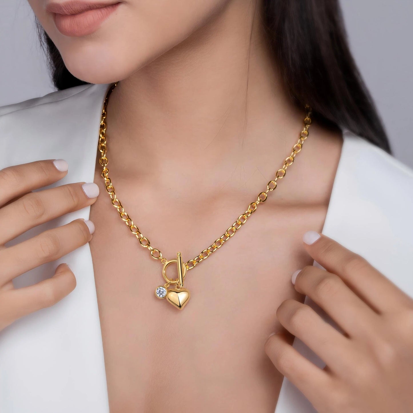 Shooting Star Wish Moissanite Pendant – Elegant Sterling Silver Jewelry