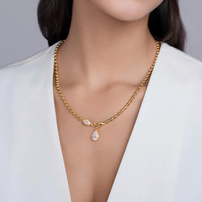 Twilight Orchid Moissanite Pendant – Elegant & Mysterious 1ct