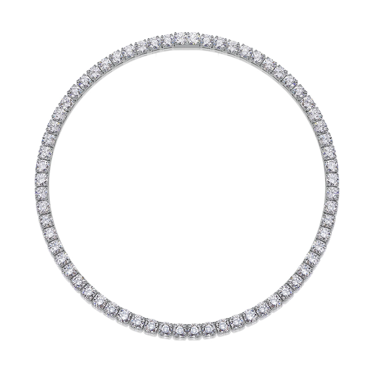 Moissanite Necklace "Endless Galaxy" – Elegant Sparkling Jewelry 0.5ct