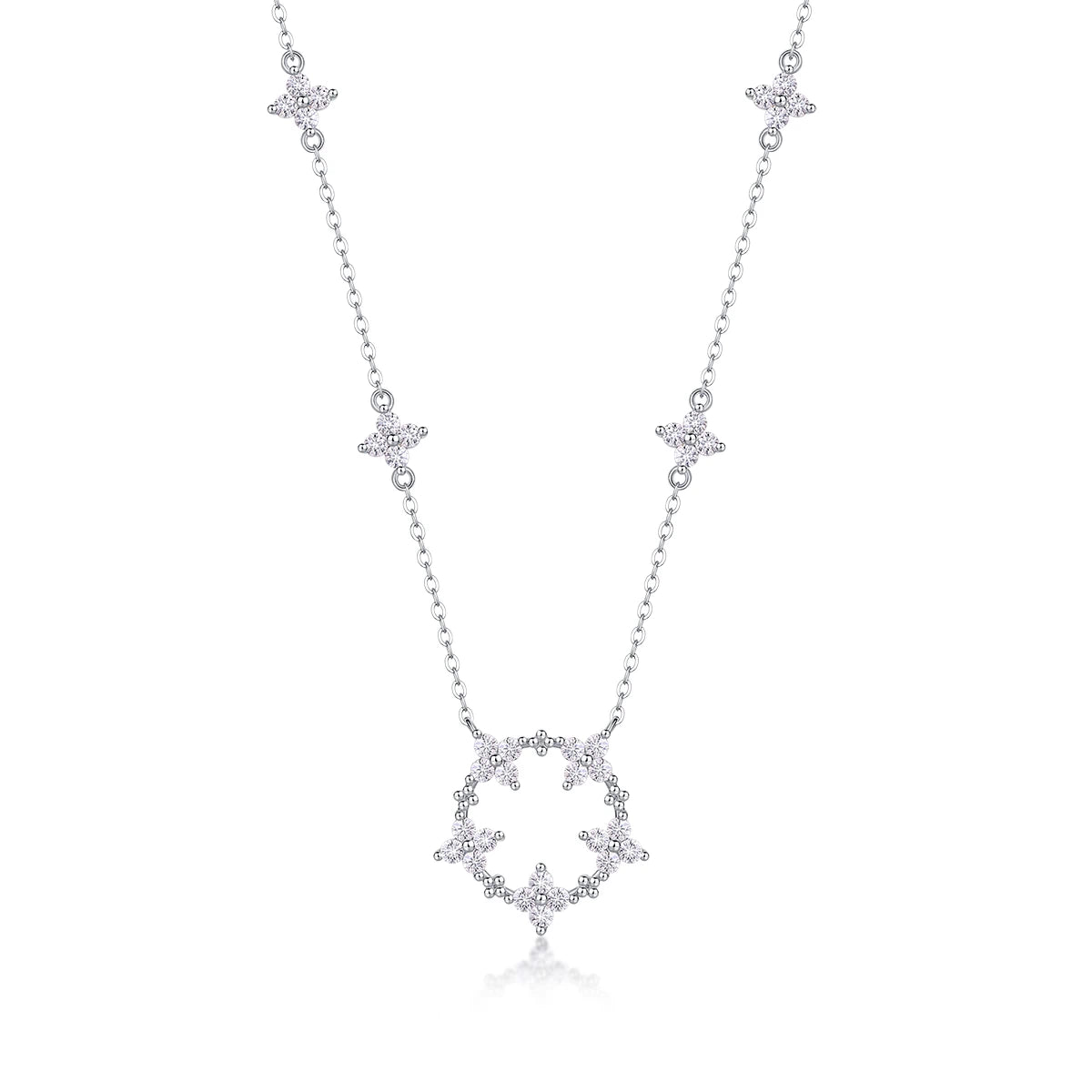 Iris Moissanite Pendant – Symbol of Hope & Courage