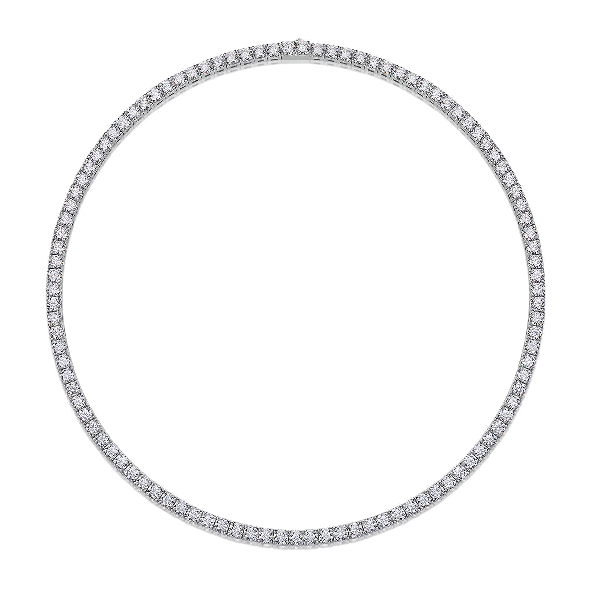 Moissanite Necklace "Endless Galaxy" – Elegant Sparkling Jewelry 0.1ct